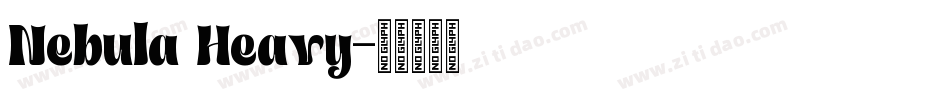 Nebula Heavy字体转换